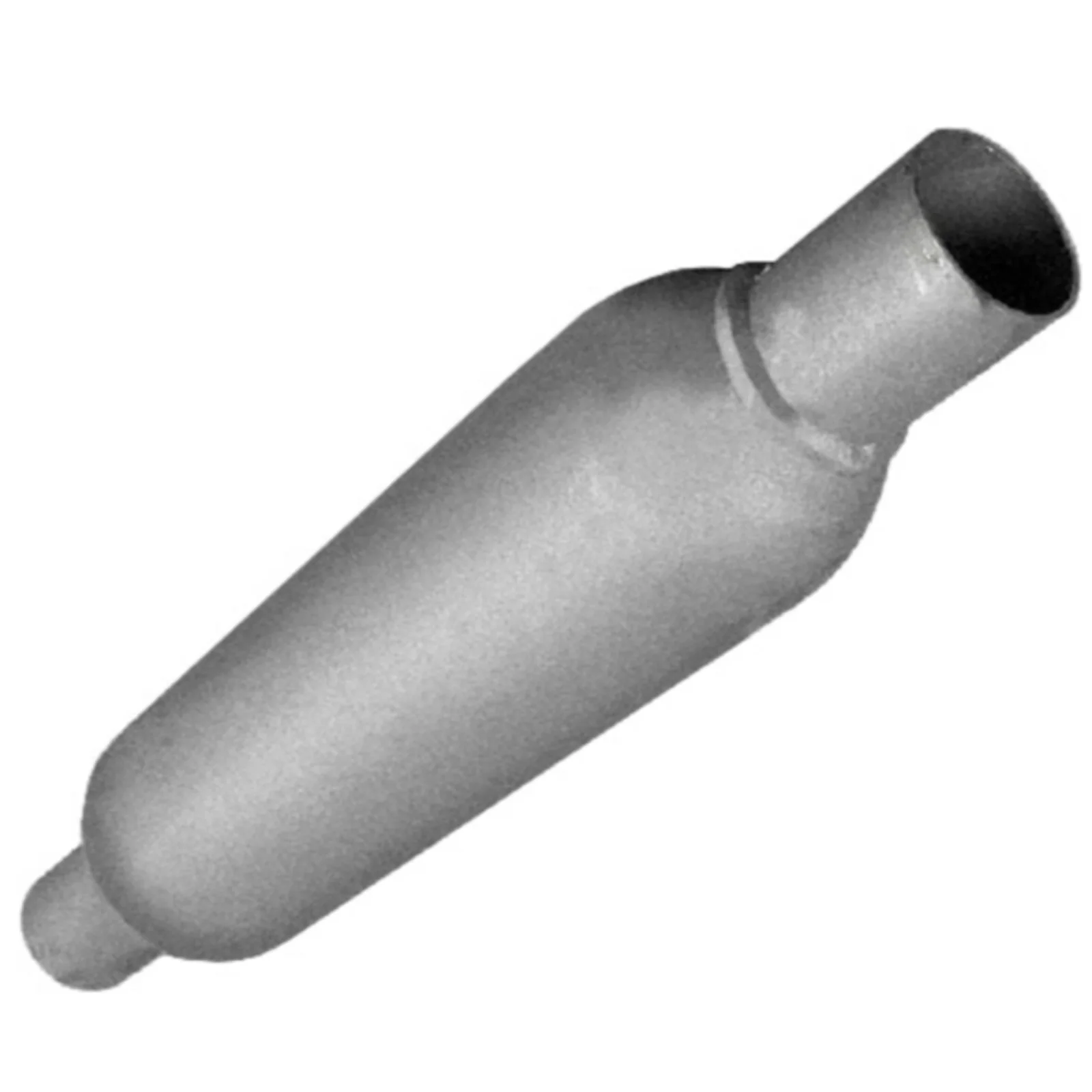 Redback - 1.75" Hotdog Muffler Centre/Centre 450x90mm Round Mild Steel - Image 2