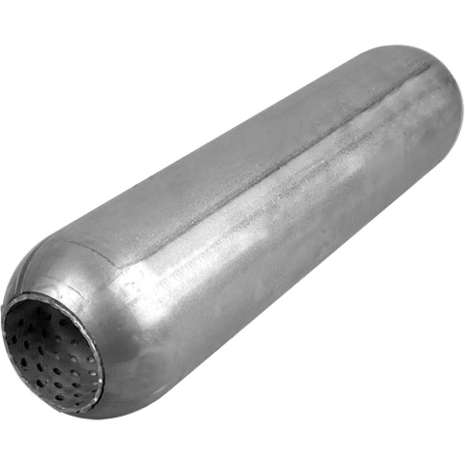 Redback - 2.25" Hotdog Centre/Centre 457x89mm Round Aluminised