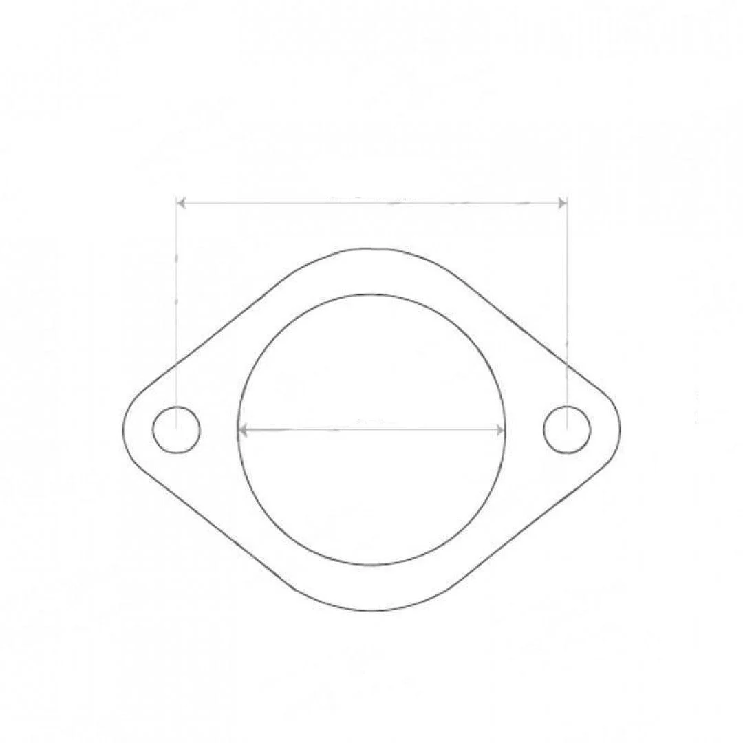 2 Bolt Flange Gasket - ID 65mm - Exhaust Gasket