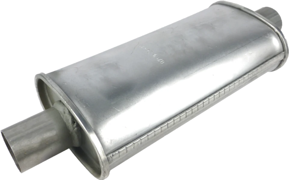 Redback - 1.75" Universal Muffler Centre/Centre 14"x5"x3" Oval Aluminised