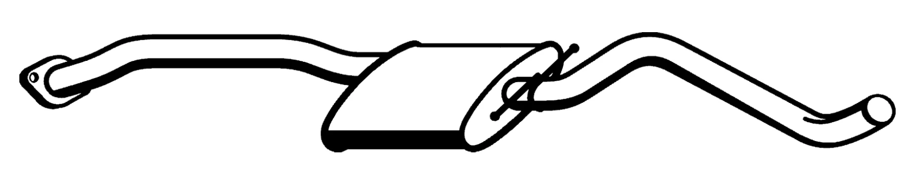 Standard Replacement - Holden Commodore VP-VR 6 CYL SED. IRS 9/91-3/95 Muffler (BM4583) (Berklee)