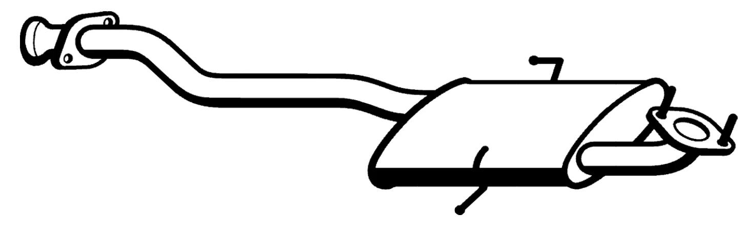 Standard Replacement - Holden Commodore VS 6CYL UteS APRIL 95/- Muffler (BM4577) (Berklee)