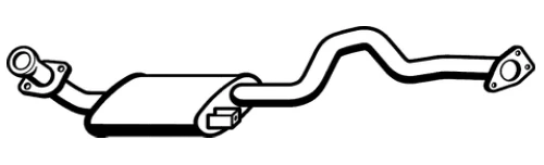 Standard Replacement - Mitsubishi Pajero NH NJ NK V6 3.0 6G72 SWB 4WD (4/91-8/97) Muffler (BM4656) (Berklee)