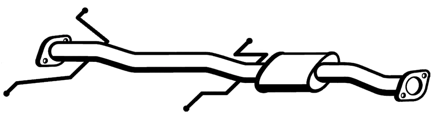 Standard Replacement - Ford TELSTAR AT-AV/Mazda 626 4CYL Muffler (BM4217) (Berklee)