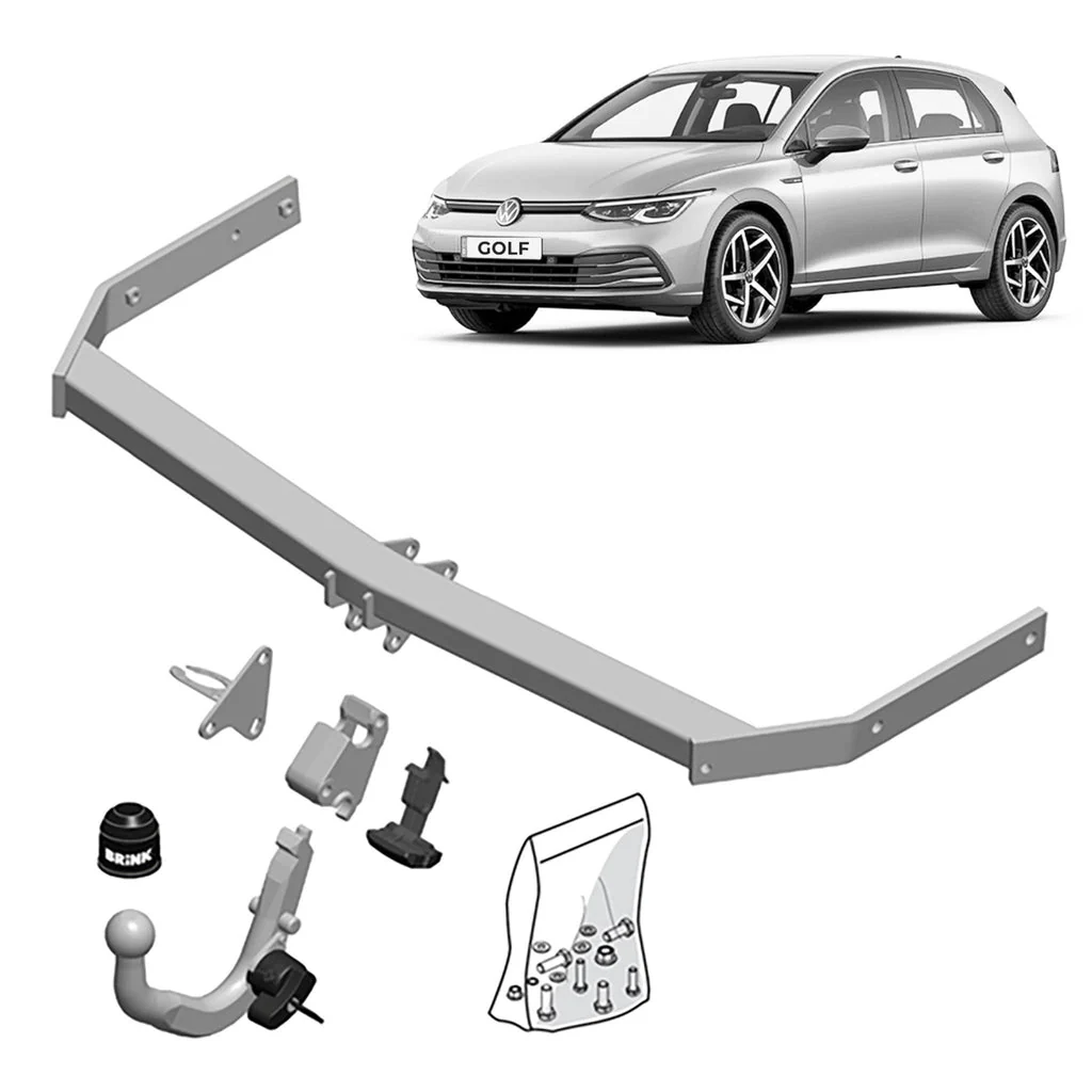 BRINK | Detachable European Towbar | Audi A3 8P 8V 8Y Volkswagen Golf MK6 MK7 MK8 2008–On | BR-515100