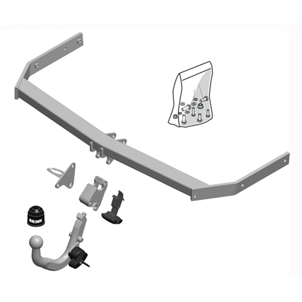 BRINK | Detachable European Towbar | Audi A3 8P 8V 8Y Volkswagen Golf MK6 MK7 MK8 2008–On | BR-515100 - Image 2