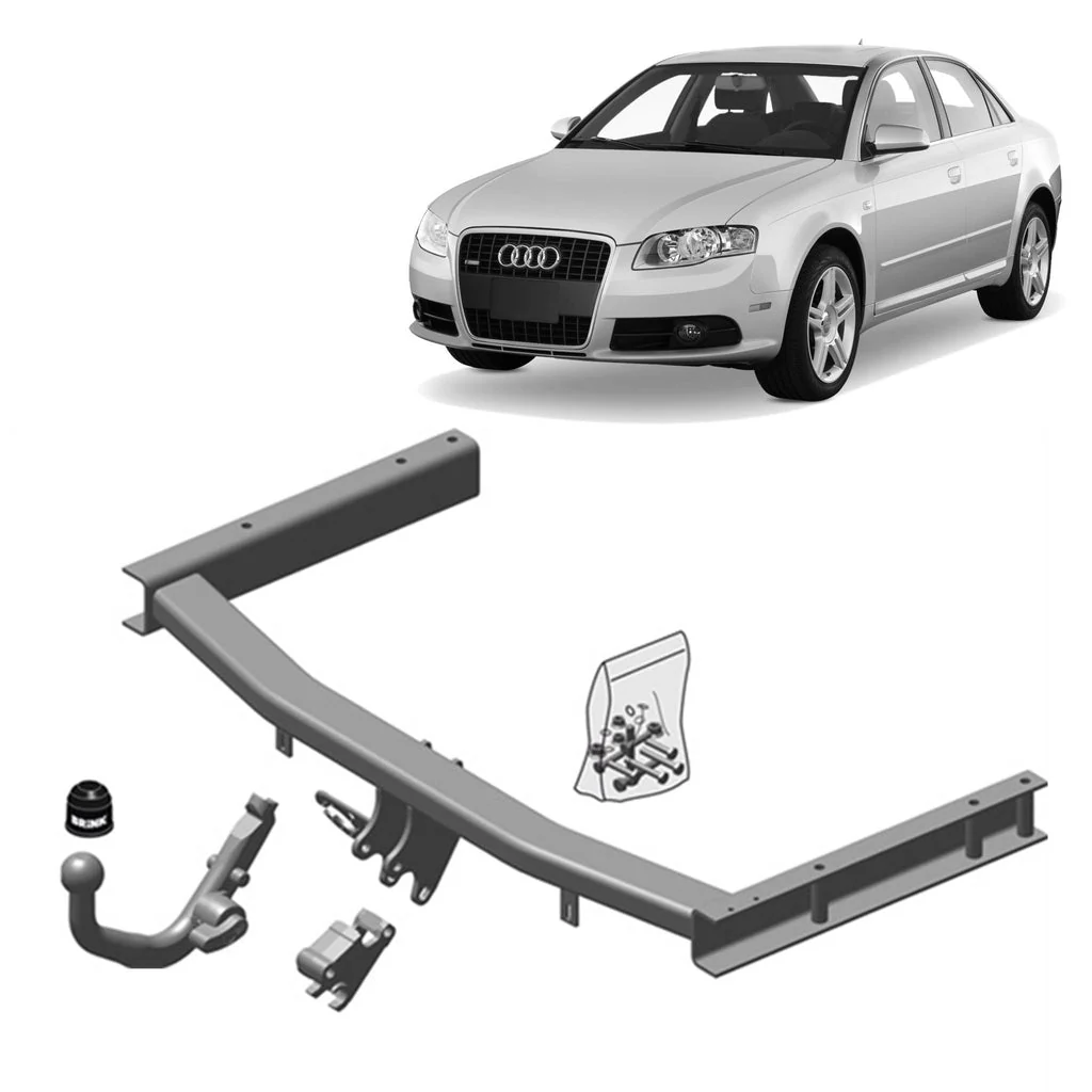 BRINK | Diagonal Detachable European Towbar | Audi A4 B6 B7 Sedan Wagon Convertible 2002–2009 | BR-440400