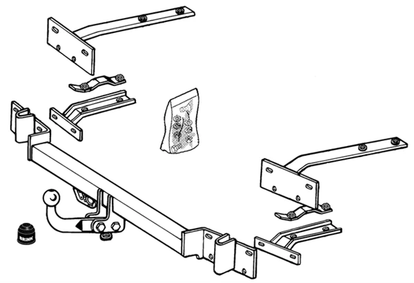 BRINK | Fixed Swan Neck Towbar | BMW 3 Series E30 E36 1990–2001 | BR-192000 - Image 2