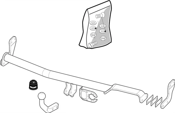 BRINK | Fixed European Towbar | Citroen C2 JM Hatchback 2003–2008 | BR-374300 - Image 2