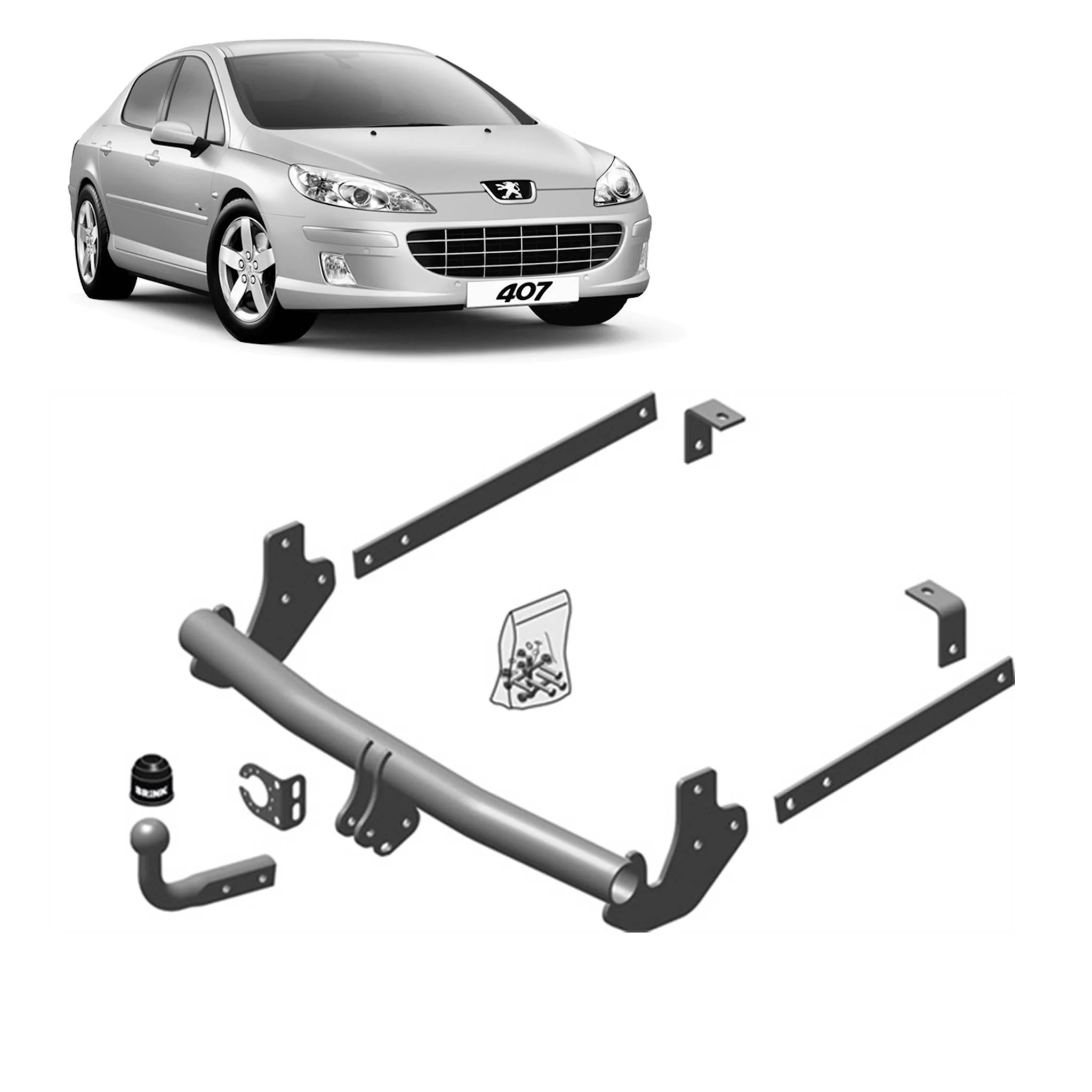 BRINK | Detachable European Towbar | Fiat Scudo 270 272 2008–2015 | BR-480900