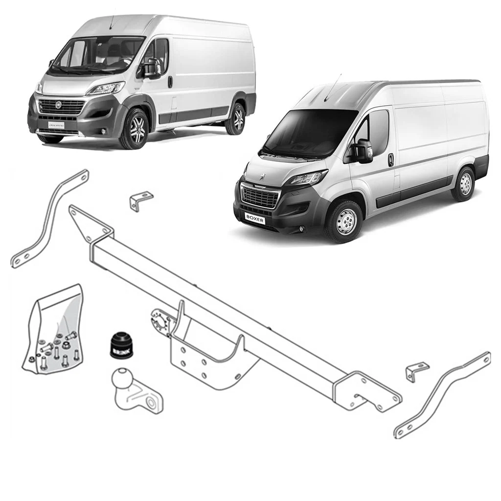 BRINK | Fixed Flange Towbar | Fiat Ducato Peugeot Boxer 250 290 2006–ON | BR-481900