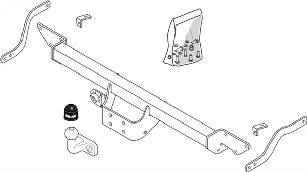 BRINK | Fixed Flange Towbar | Fiat Ducato Peugeot Boxer 250 290 2006–ON | BR-481900 - Image 2
