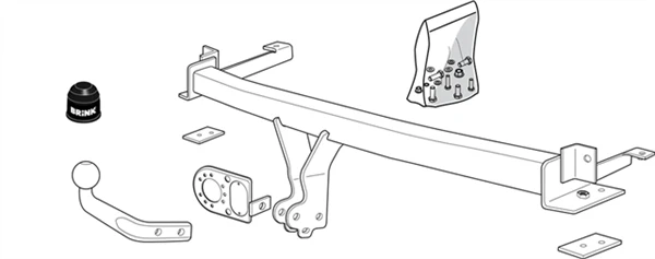 BRINK | Fixed European Towbar | Honda Jazz GD GE Hatchback 2002–2014 | BR-381600 - Image 2