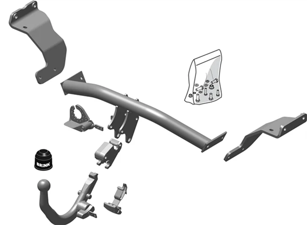 BRINK | European Diagonal Detachable Towbar | Hyundai i30 GD 2012–2017 | BR-561100 - Image 2