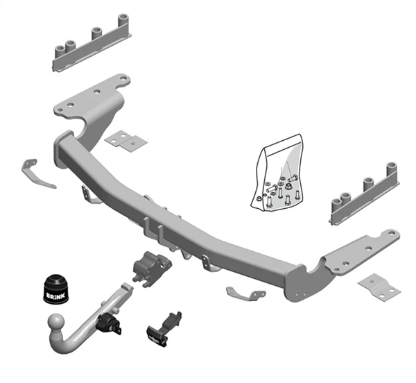 BRINK | European Diagonal Detachable Towbar | Land Rover Discovery Sport L550 2014–On | BR-596800 - Image 2