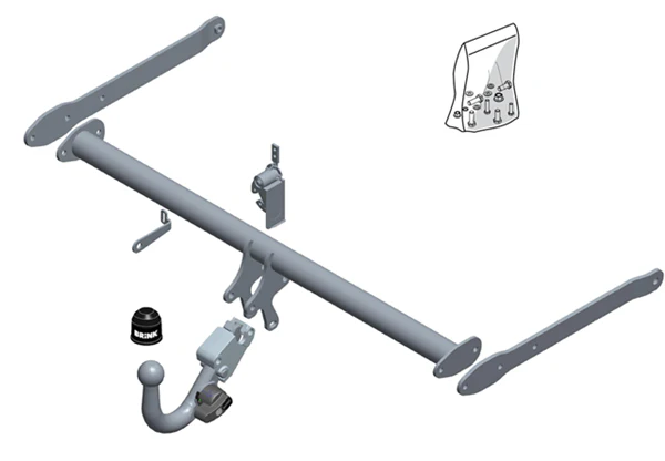 BRINK | Detachable Towbar | Mazda 2 Hatchback DJ DL 2014–ON | BR-602000 - Image 2
