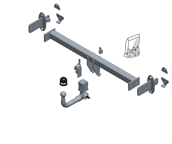 BRINK | Detachable Towbar | Mercedes-Benz GLC-Class X253 C253 2015–ON | BR-609200 - Image 2