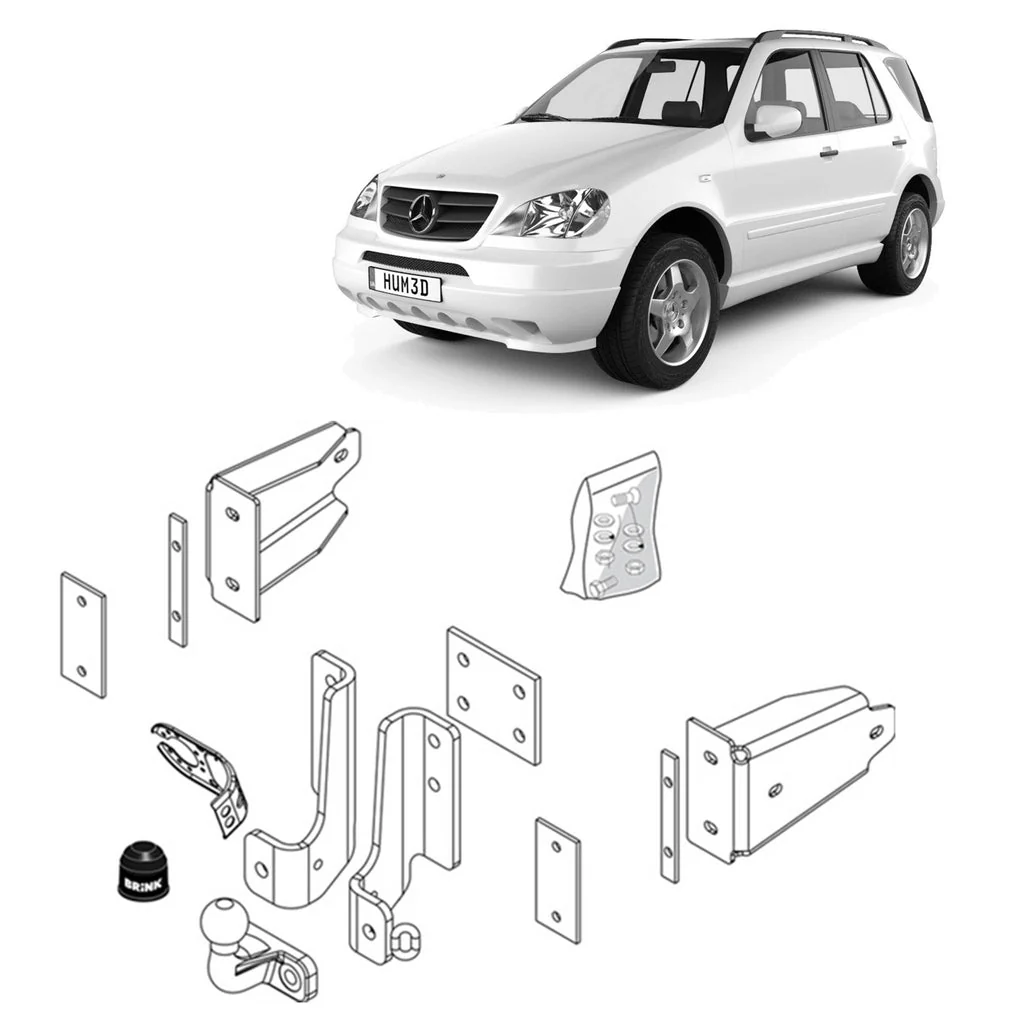 BRINK | Fixed European Towbar | Mercedes-Benz M-Class W163 1998–2005 | BR-349900