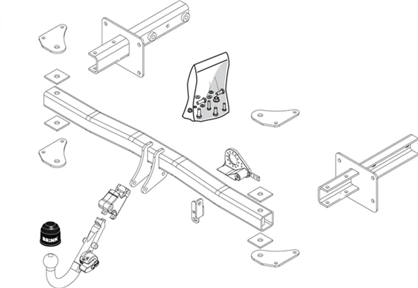 BRINK | Detachable European Towbar | Mercedes-Benz R-Class V251 W251 2005–2014 | BR-461700 - Image 2