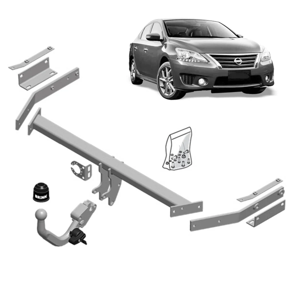 BRINK | European Diagonal Detachable Towbar | Nissan Pulsar C12 B17 2012–2017 | BR-597200