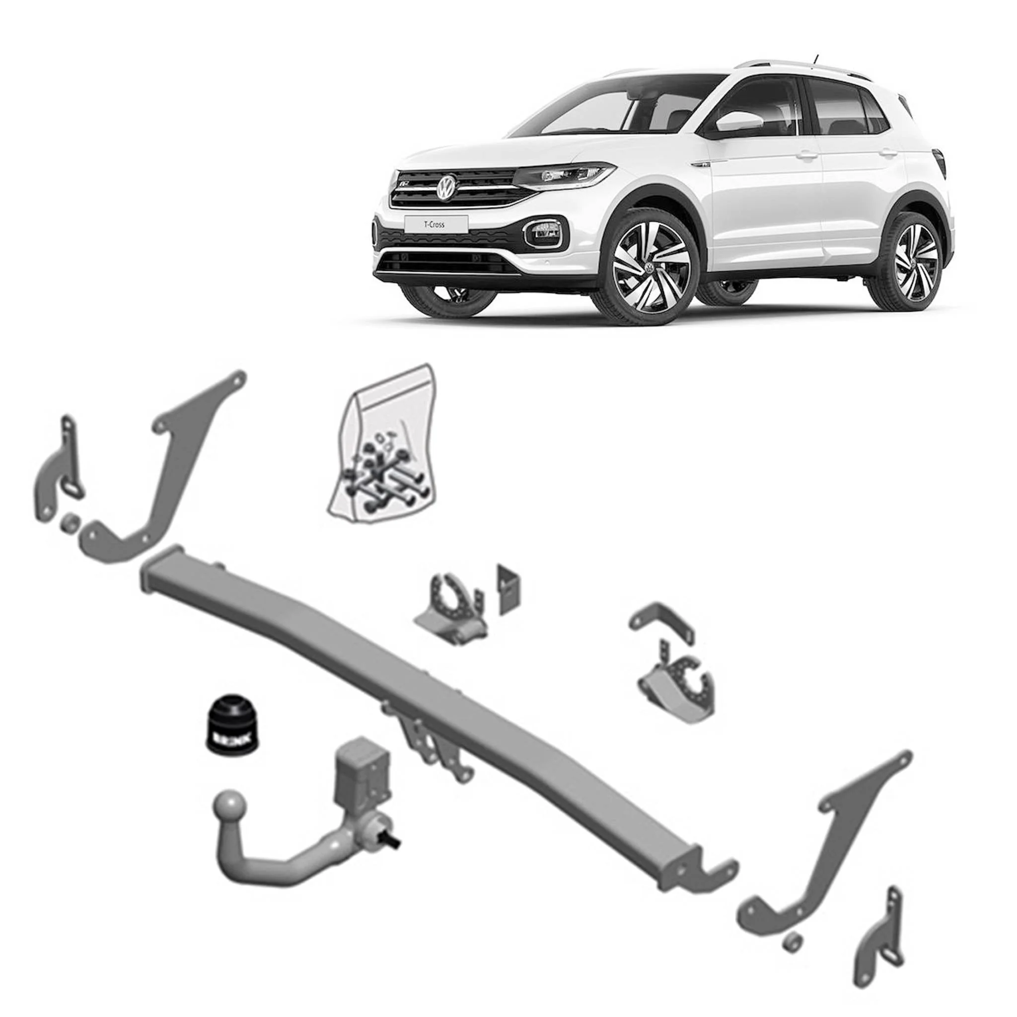 BRINK | Detachable Towbar | Peugeot 3008 P84 2016–ON Citroen C5 Aircross 2019–ON | BR-669600