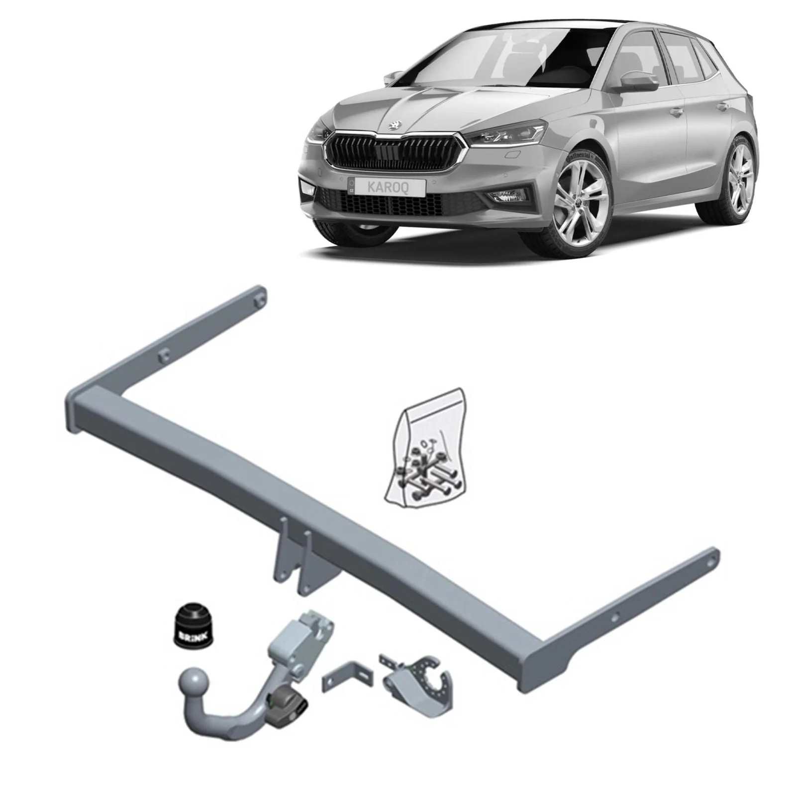 BRINK | Detachable Towbar | Skoda Karoq NU7 2017–ON | BR-647500