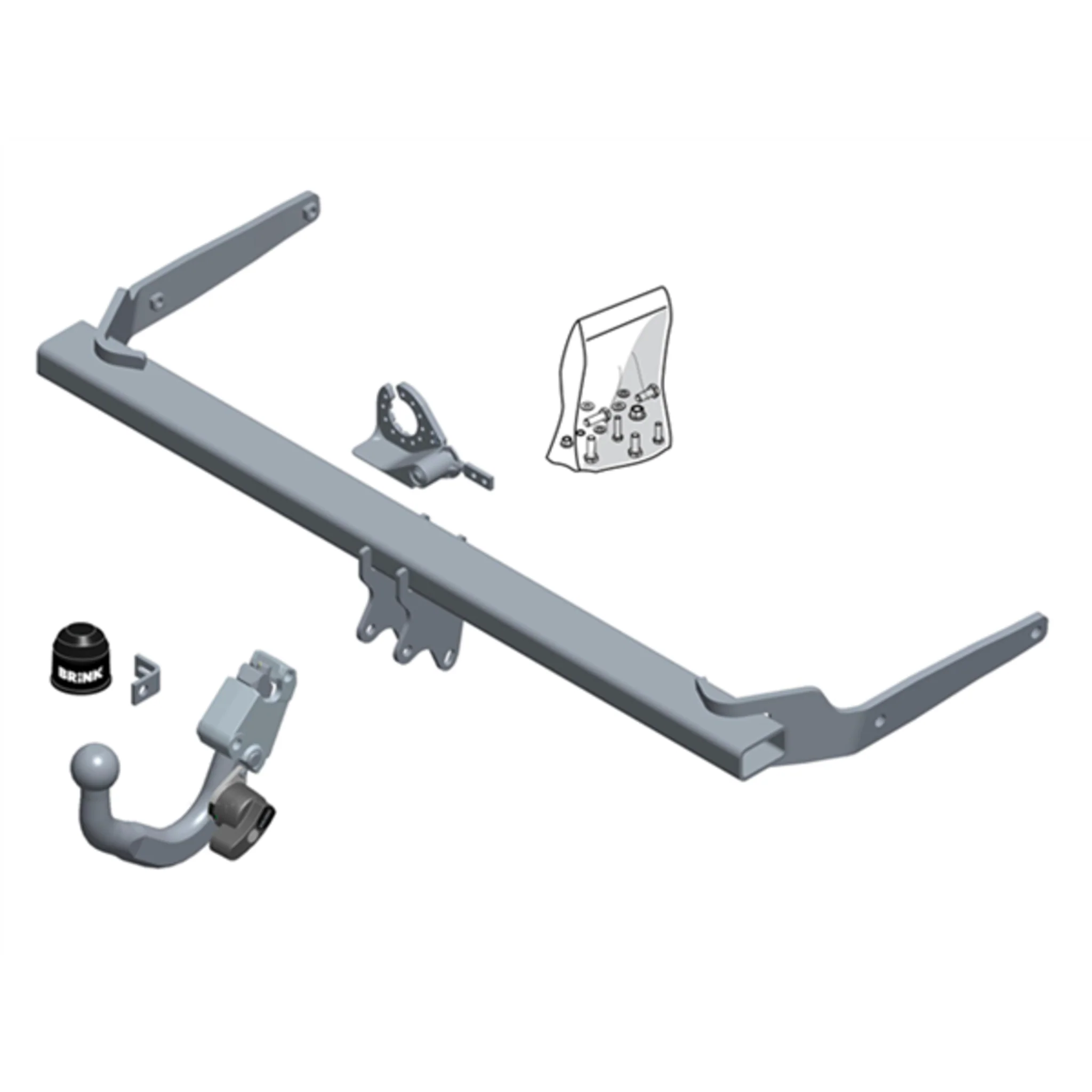 BRINK | European Diagonal Detachable Towbar | Skoda Superb 3V & VW Passat B8 2014–On | BR-598500 - Image 2