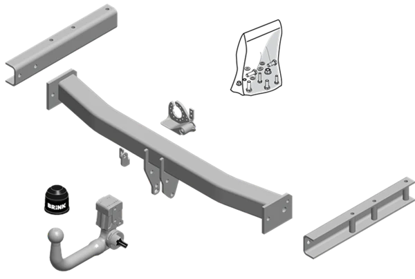 BRINK | European Vertical Detachable Towbar | Audi Q5 8R 2008–2017 & Porsche Macan 2014–2018 | BR-592300 - Image 2