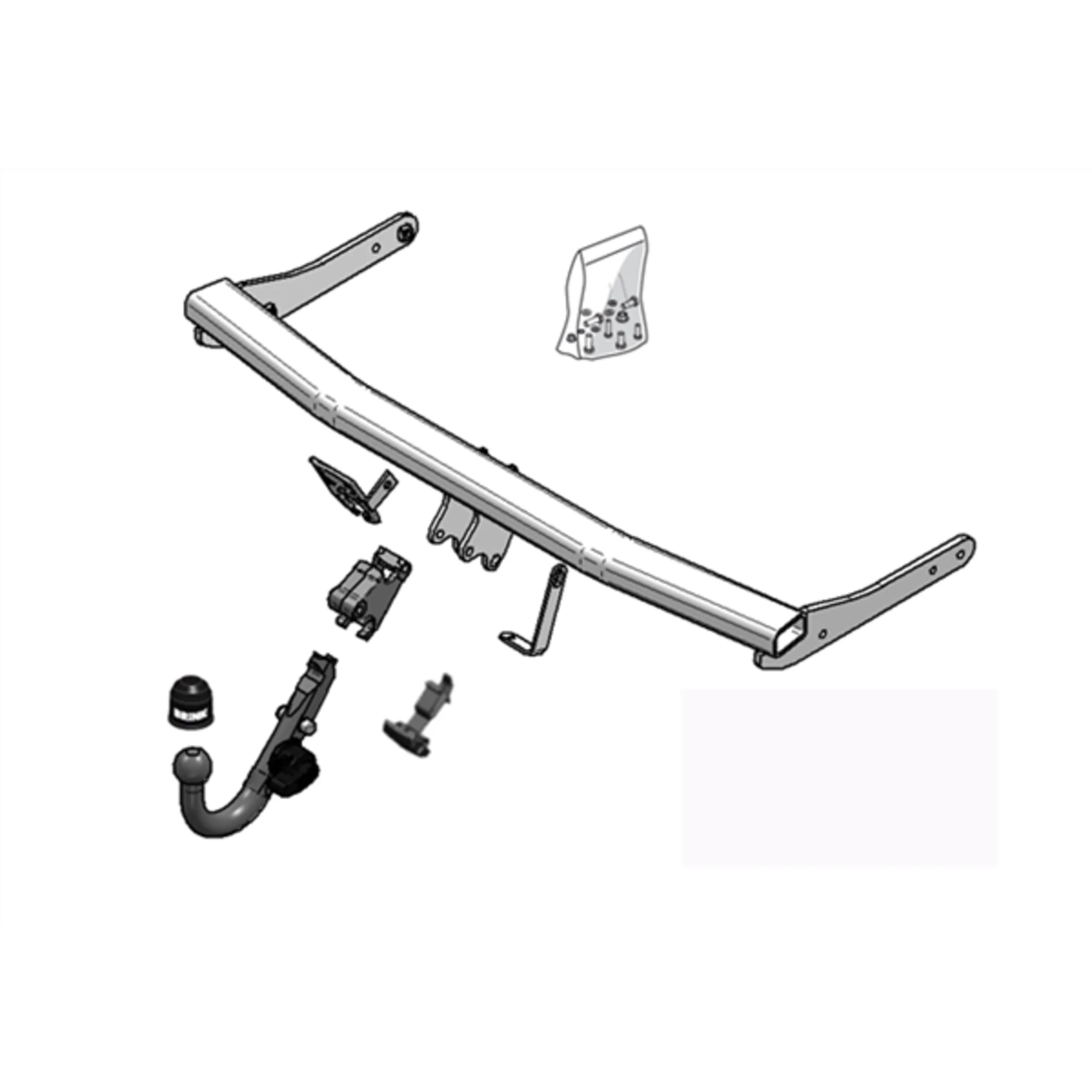 BRINK | Detachable European Towbar | Volkswagen Passat 3C2 3C5 365 Sedan Wagon 2005–2014 | BR-450600 - Image 2