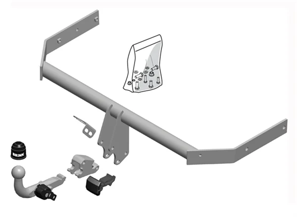 BRINK | European Diagonal Detachable Towbar | VOLKSWAGEN POLO 6R 2009–2014 | BR-523000 - Image 2