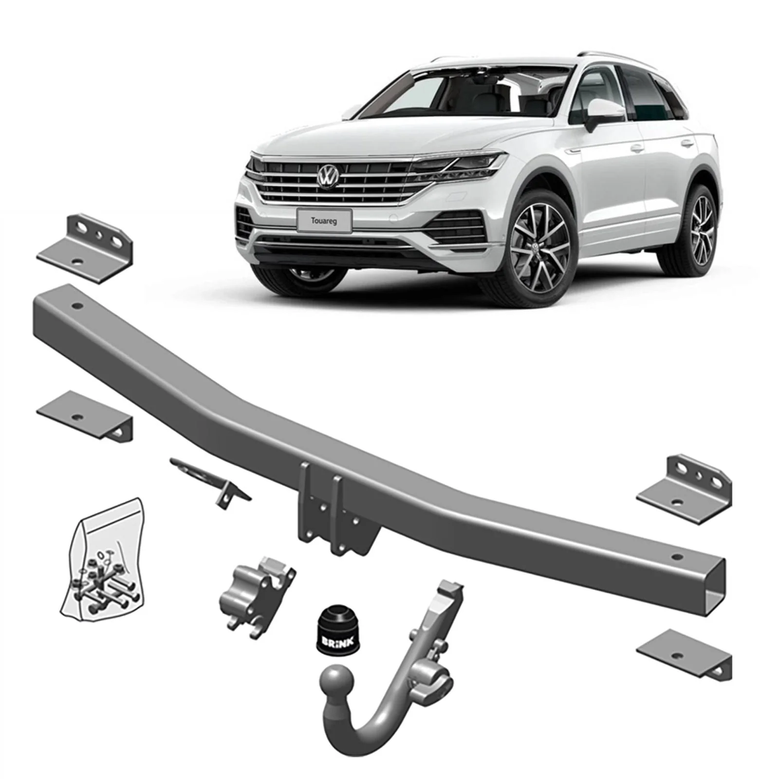 BRINK | Detachable Towbar & Universal Wiring Kit | VW Touareg (2003–2018) Excl. R-Line | BR-469100-K301