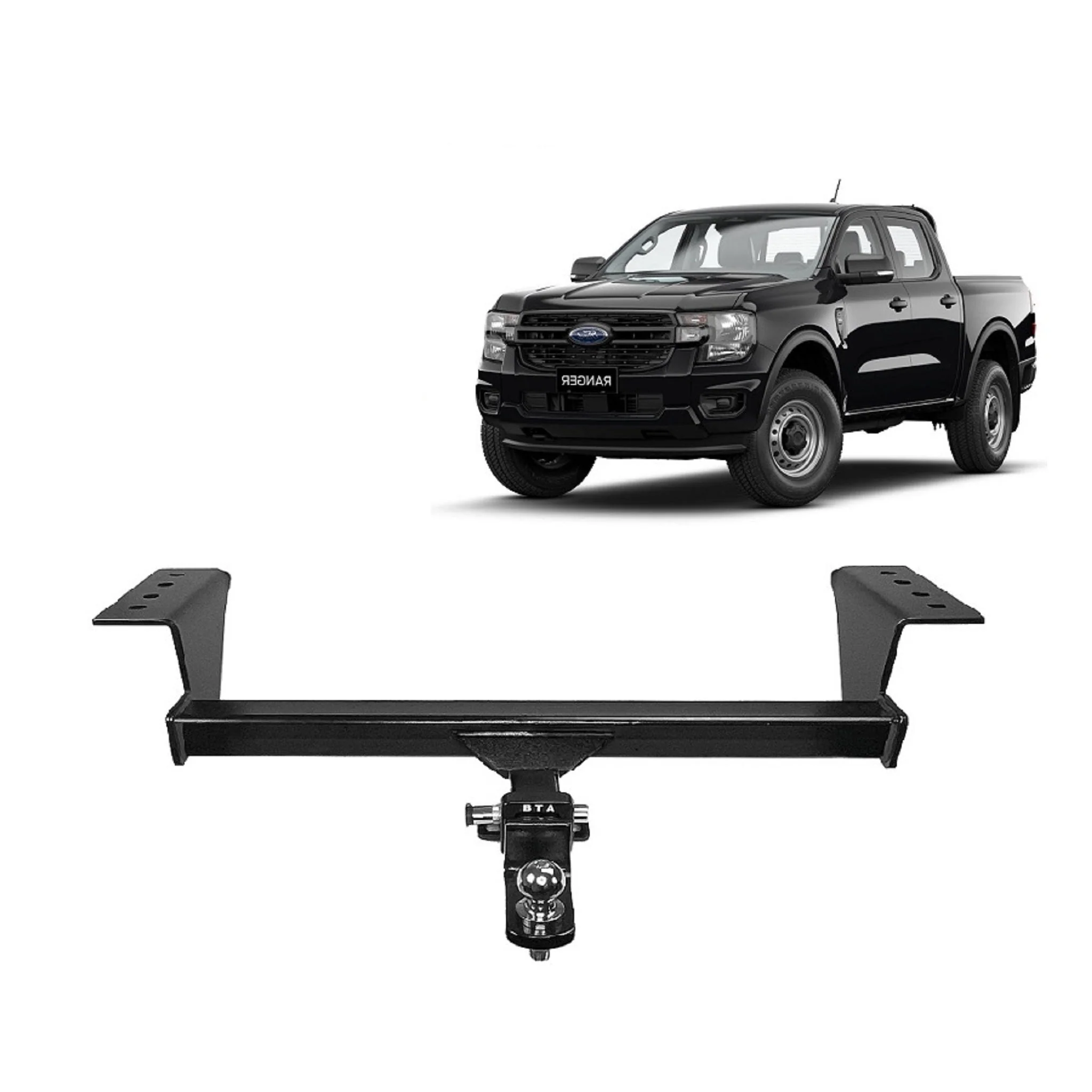 BTA Pro Series | Heavy Duty Towbar | Ford Ranger Ute & Tray (Bumper Models) 2022–On | Capacity 3500kg | FOR023HPC