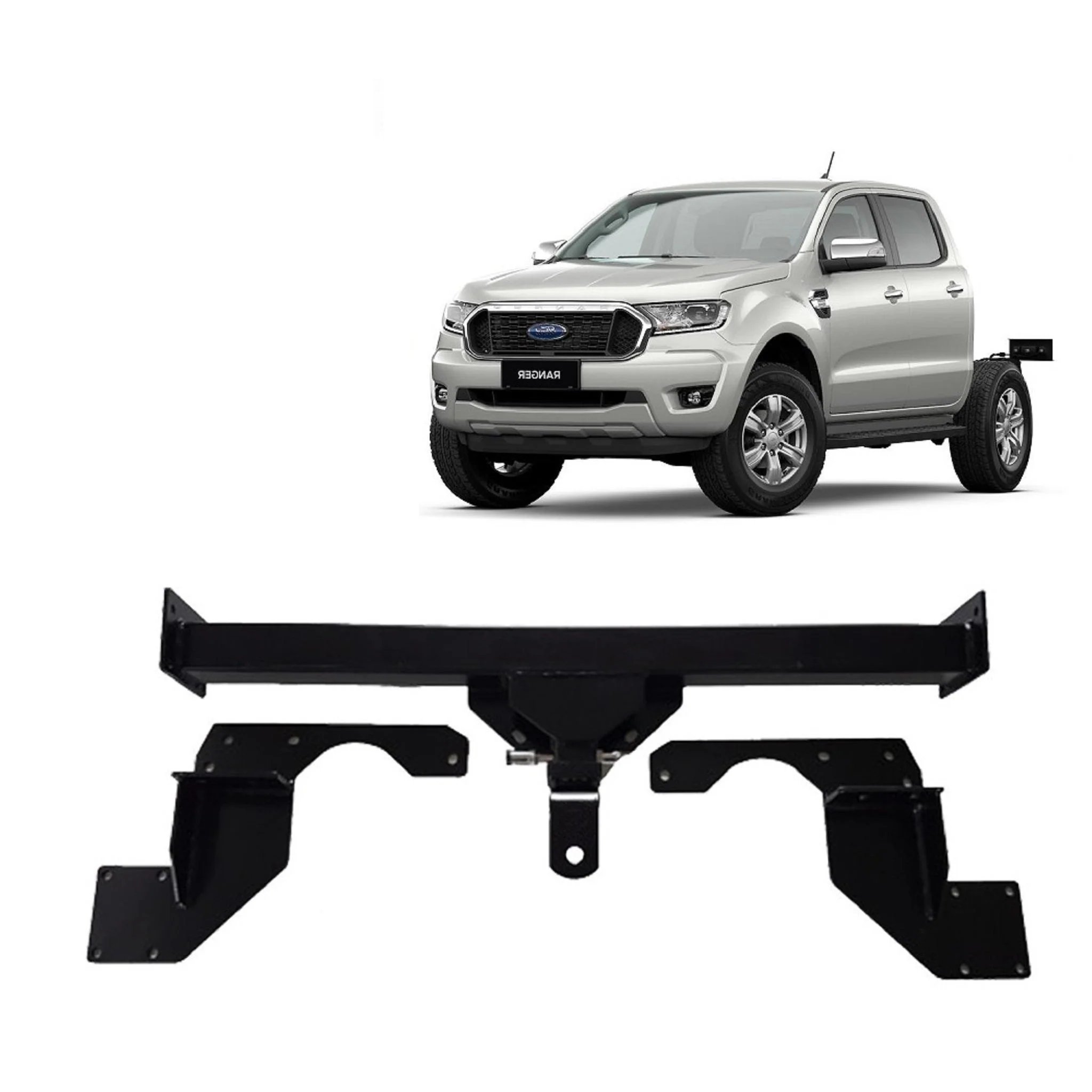 BTA | Heavy Duty Towbar | Ford Ranger & Mazda BT50 Tray (No Bumper) 2011–2022 | Capacity 3500kg | MAZ010H