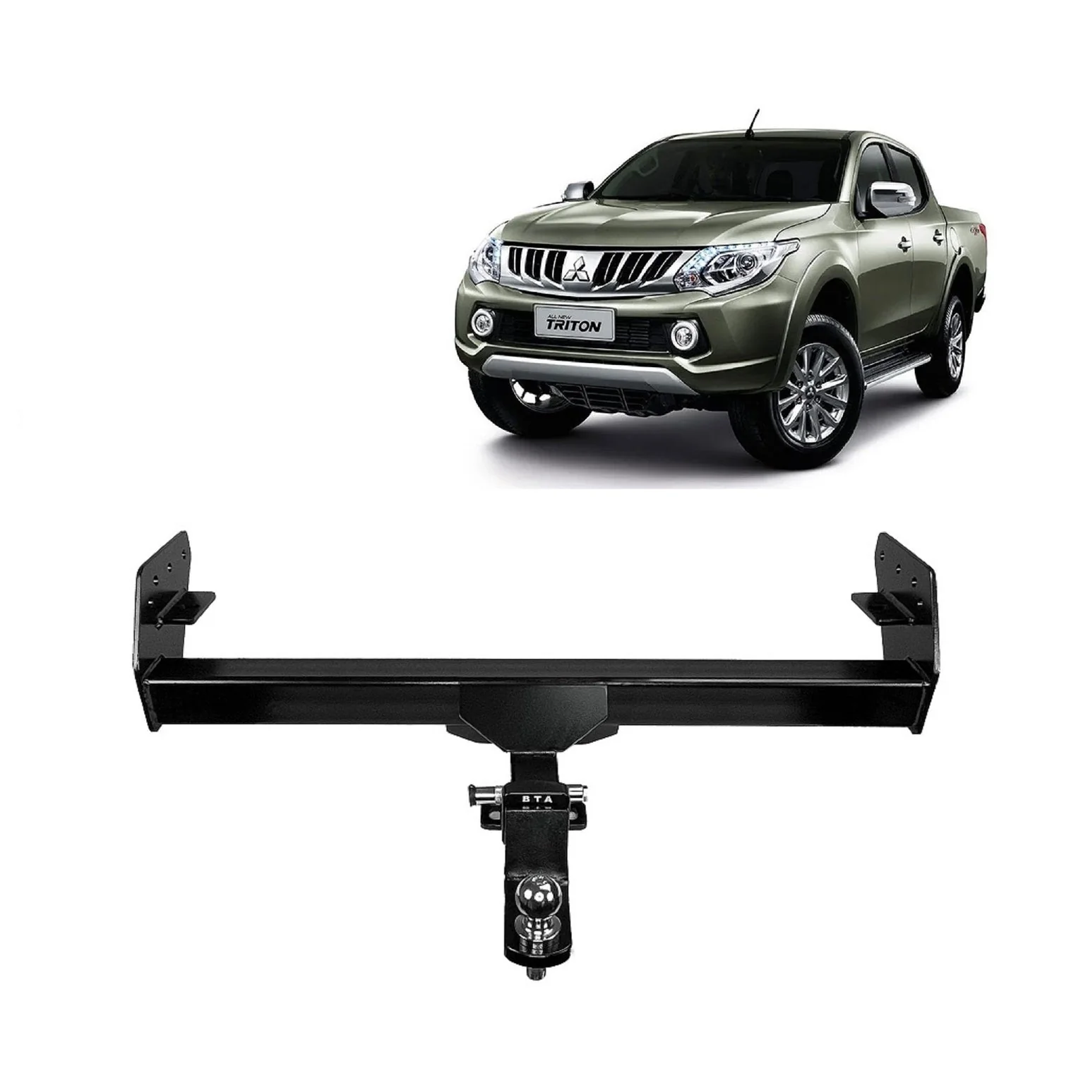 BTA | Pro Series Heavy Duty Towbar | Mitsubishi Triton MQ MR 2015–On | 3100kg | MITS014HPC - Image 2