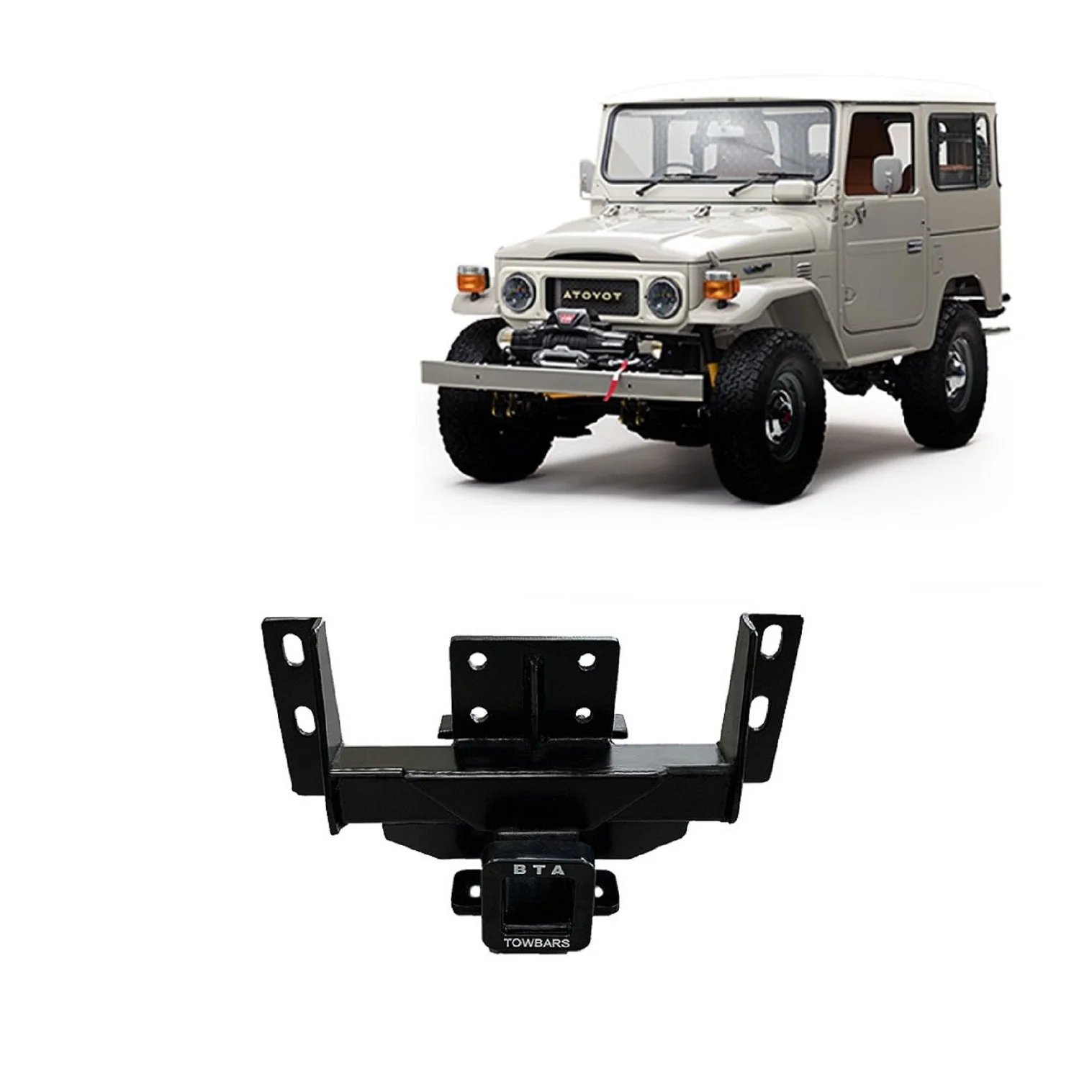 BTA | Heavy Duty Towbar | Toyota Landcruiser 40 Series FJ40 FJ45 1966–1984 | 2000kg | TOY06H - Image 2