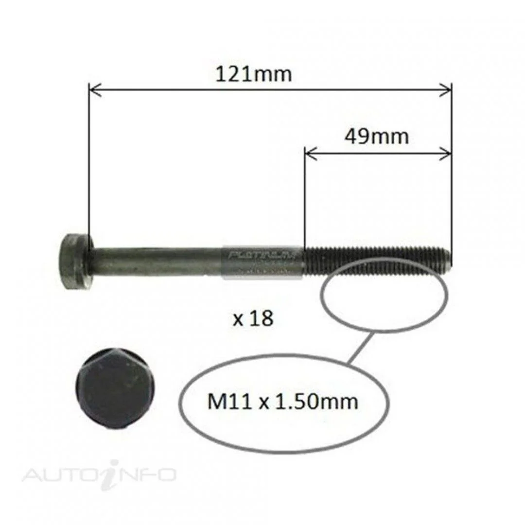 CYLINDER HEAD BOLT SET -HOLDEN RODEO TFR55 TFS54 TFS55 2.8L 4JB1-T 87-11/03