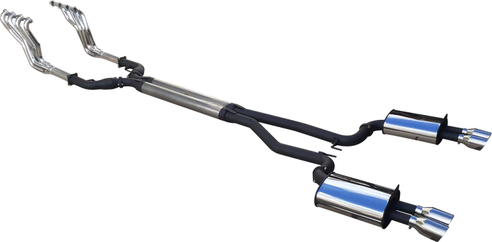 DPE by Manta | Twin 3″ Full Exhaust System with 1 3/4″ Coated Headers & 3.5″ Tips | Holden VE VF Commodore & HSV V8 Sedan Wagon 2006–2017