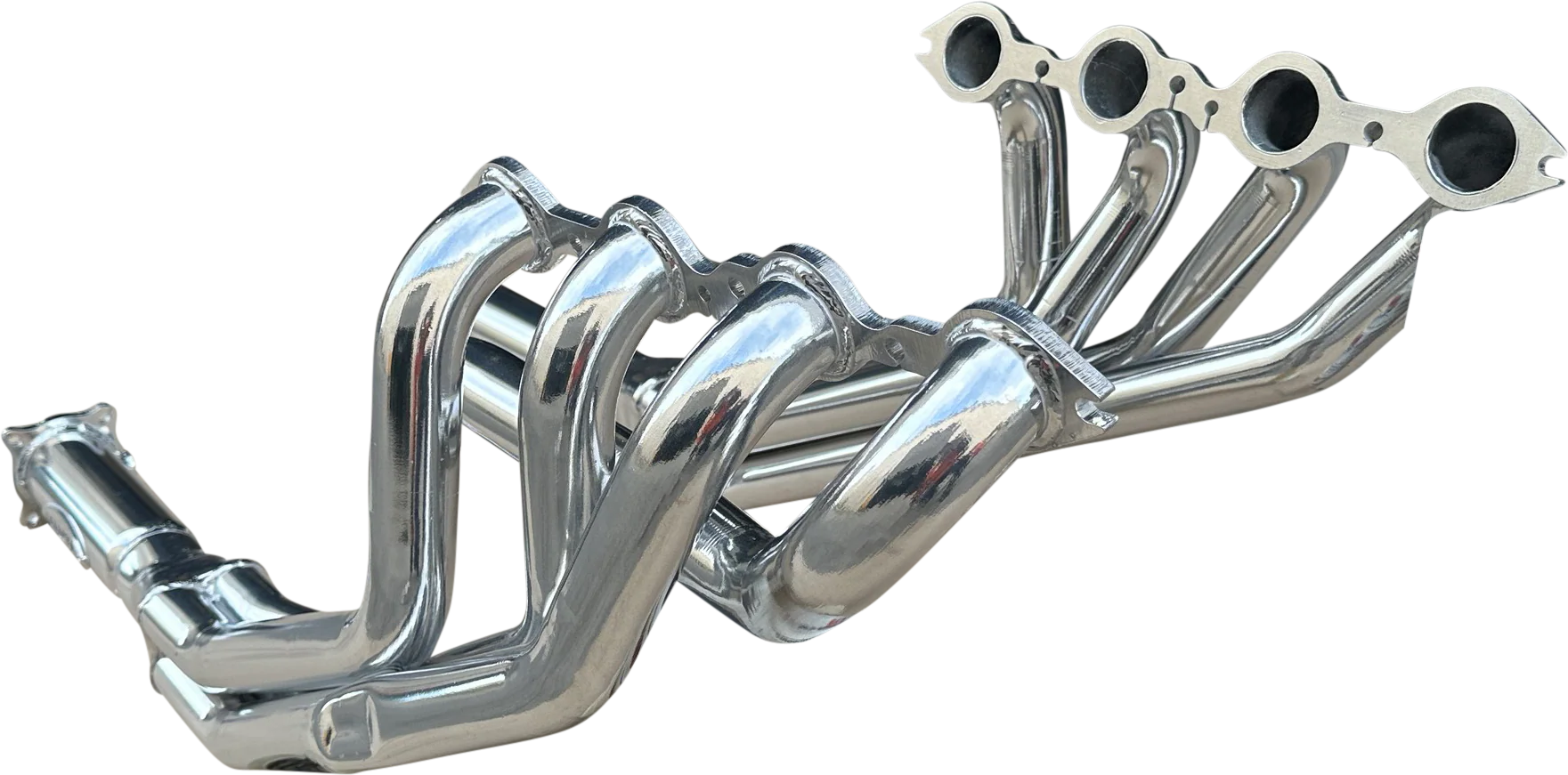 Manta | 1 7/8″ 4-1 Extractors with 3″ Outlets HPC Coated Silver | Holden Commodore VT VZ 5.7L 6.0L V8 1997–2007 - Image 3