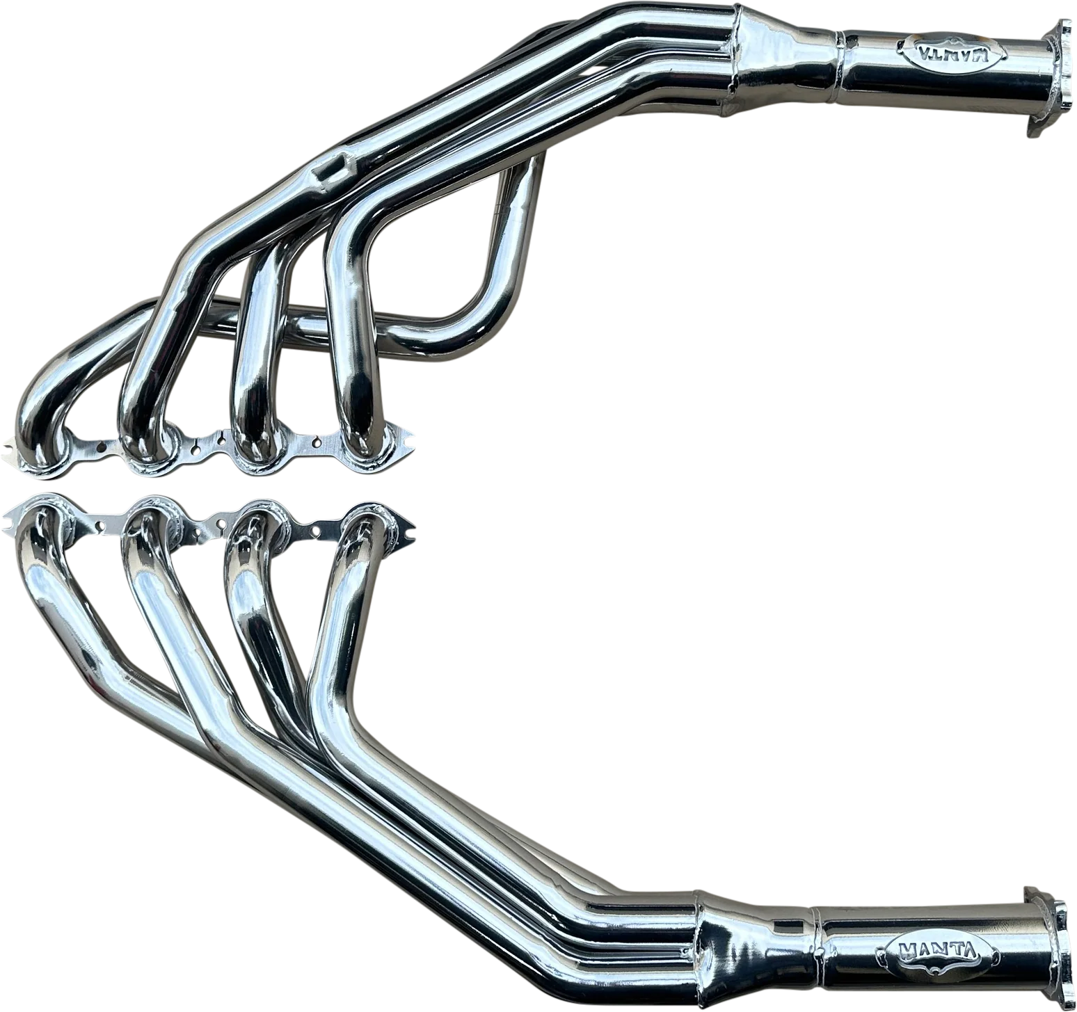 Manta | 1 7/8″ 4-1 Extractors with 3″ Outlets HPC Coated Silver | Holden Commodore VT VZ 5.7L 6.0L V8 1997–2007 - Image 4