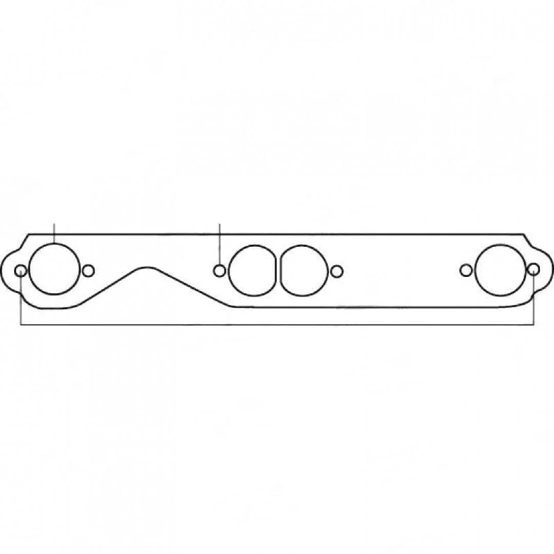 Chevrolet 307ci, 327ci, 350ci & 400ci, Round port - Exhaust Manifold Gasket