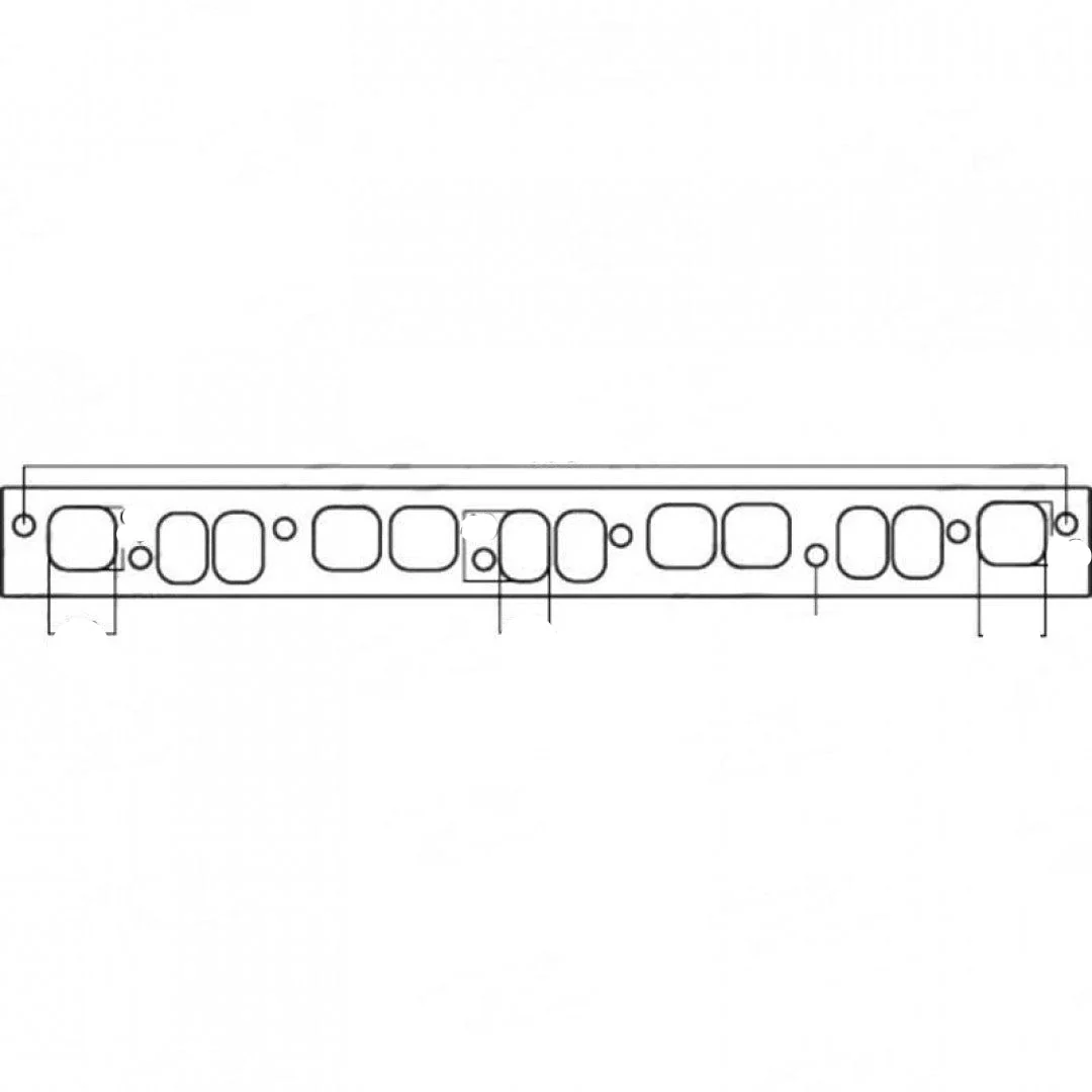 G.M Red Motor 186ci Special 12 port - Exhaust Manifold Gasket