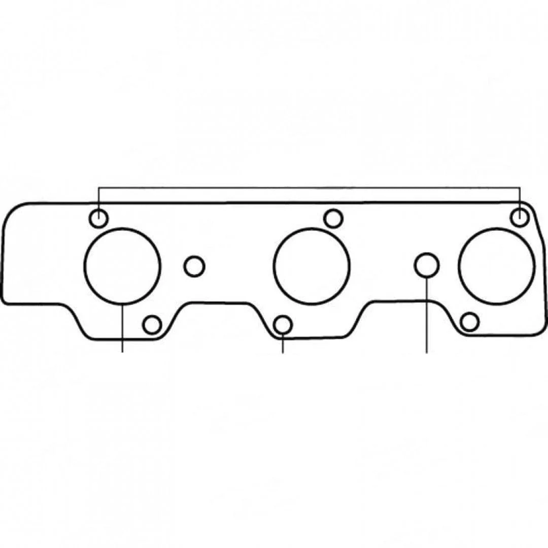 Mitsubishi Pajero NH, NF & NK, V6, Year 1988-1992, Mitsubishi Magna TR & TS, Mitsubishi 6G72 - Exhaust Manifold Gasket