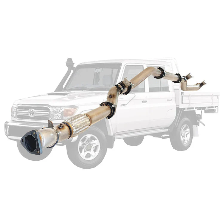 ESA | 3.5" Turbo Back DPF Delete Exhaust | Toyota Landcruiser 79 Series VDJ79 UTE 4.5L V8 10/2016 - On | TY218 - Image 2