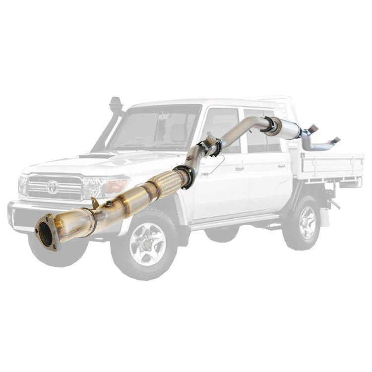 ESA | 3.5" Turbo Back DPF Delete Exhaust | Toyota Landcruiser 79 Series VDJ79 UTE 4.5L V8 10/2016 - On | TY218 - Image 3