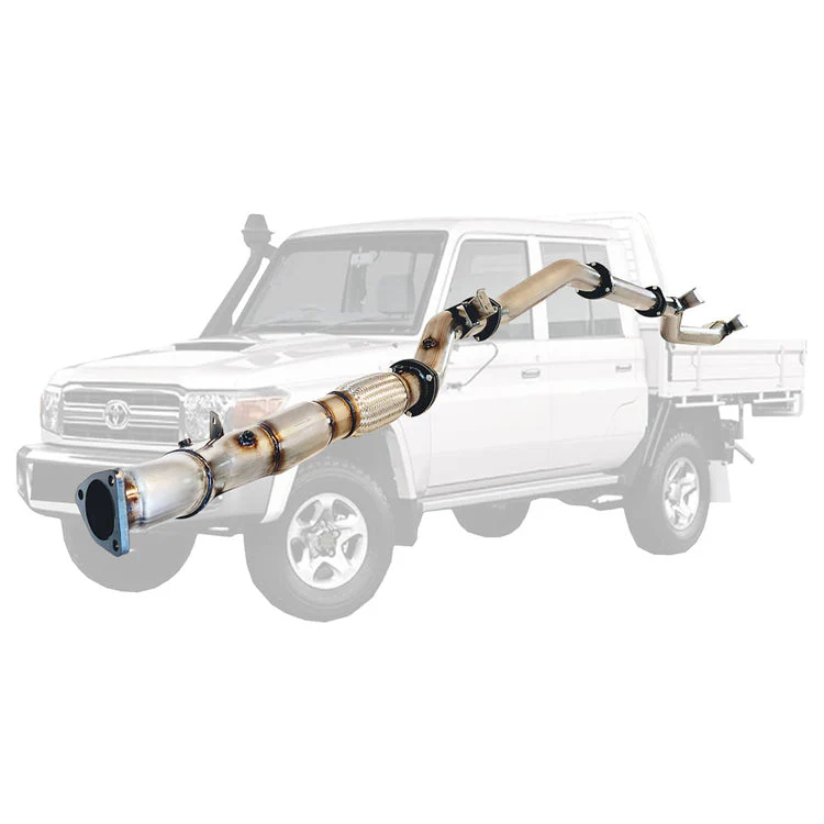 ESA | 3.5" Turbo Back DPF Delete Exhaust | Toyota Landcruiser 79 Series VDJ79 UTE 4.5L V8 10/2016 - On | TY218 - Image 5