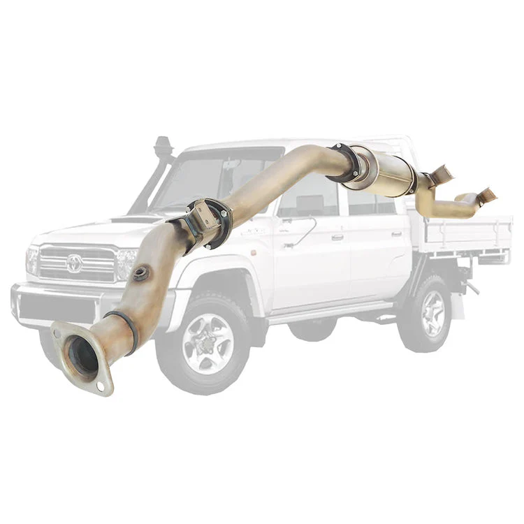 ESA | 3.5" DPF Back Exhaust | Toyota Landcruiser 79 Series VDJ79 Single & Dual Cab Ute 4.5L V8 10/2016 - On | TY229-RPSS - Image 2