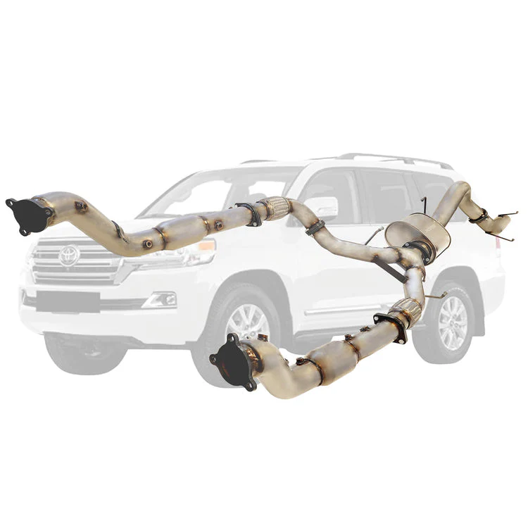 ESA | Twin 3" to Single 4" Turbo Back DPF Delete Exhaust | Toyota Landcruiser 200 Series V8 Wagon 2016-On | TY434 - Image 3