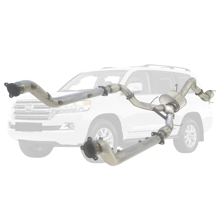 ESA | Twin 3" to Single 4" Turbo Back DPF Delete Exhaust | Toyota Landcruiser 200 Series V8 Wagon 2016-On | TY434 - Image 6