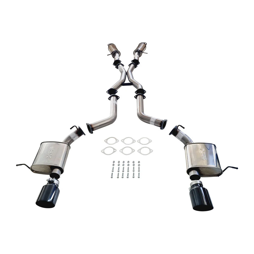 ESA | Stainless Steel Twin 3" Catback Exhaust 4" Black Chrome Tips | Jeep Grand Cherokee SRT 6.4L | ST401-404BCT-SS - Image 2