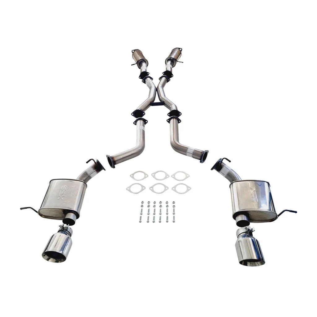 ESA | Stainless Steel Twin 3" Catback Exhaust 4" Polished Tips | Jeep Grand Cherokee SRT 6.4L | ST401-404CT-SS - Image 2